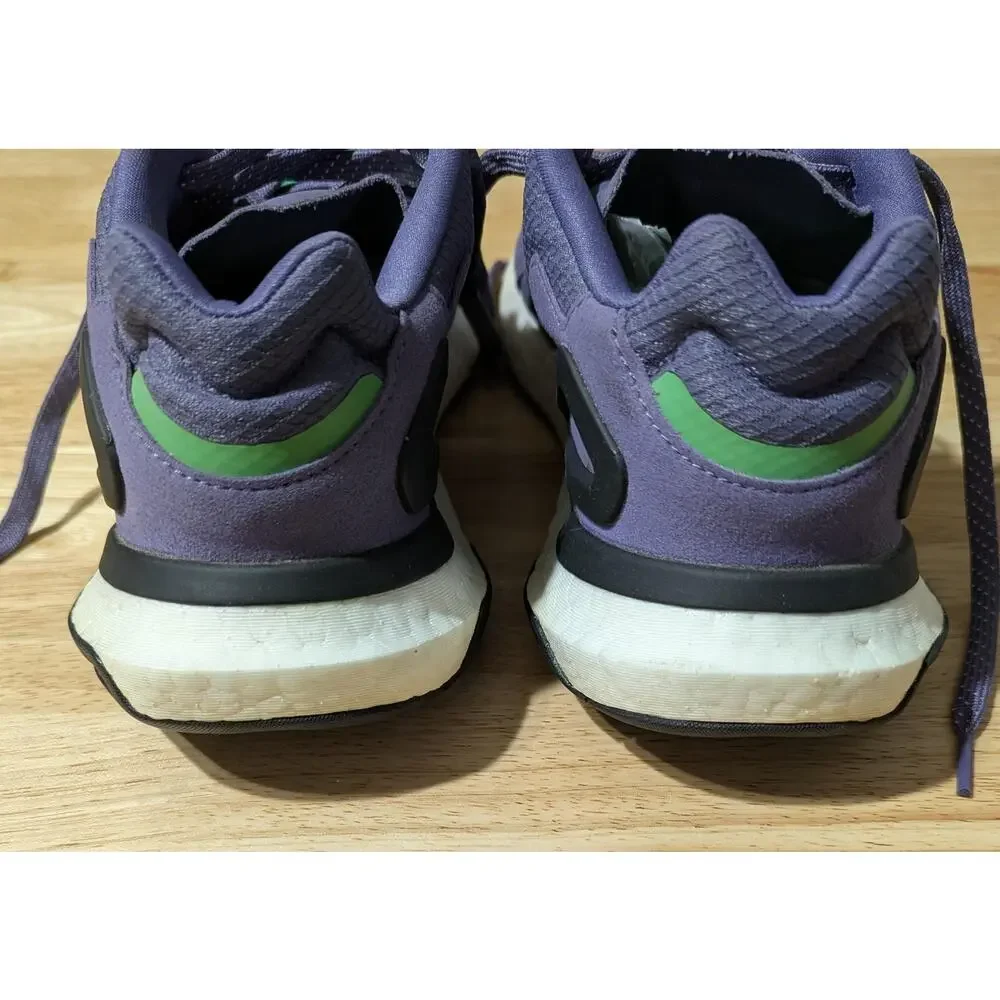 Adidas Mesh Sneakers Womens 8.5 Purple Low Top Running Walking Athletic Shoes